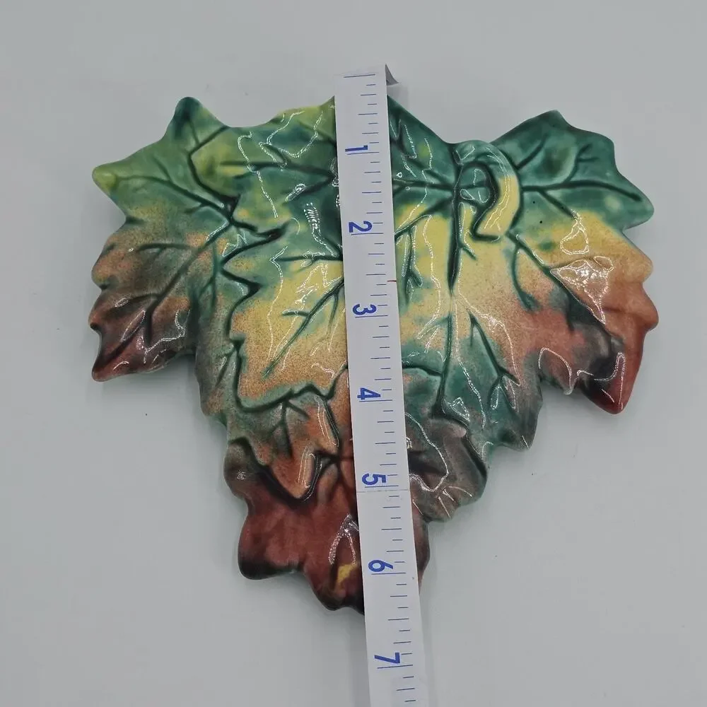 Vintage Ceramic Pottery Maple Leaf Wall Pocket